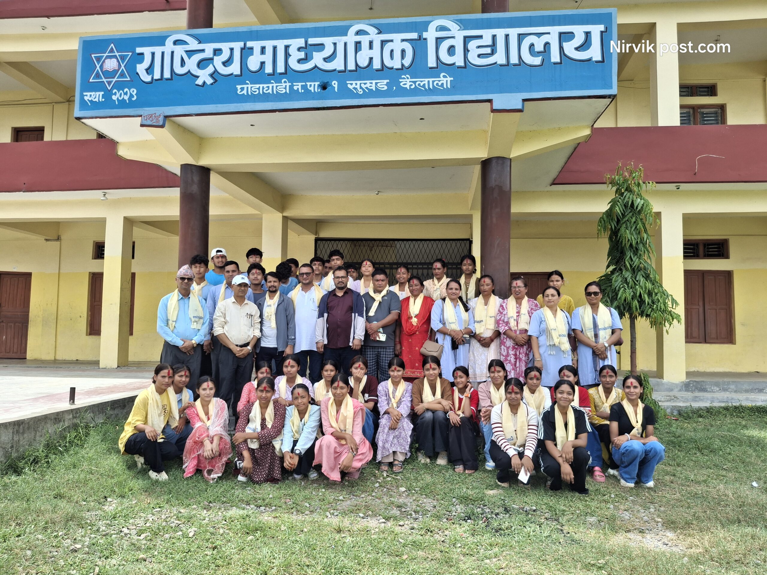 एसइईमा उत्कृष्ट नतिजा ल्याउने विद्यार्थीलाई राष्ट्रिय मावि सुखडको सम्मान