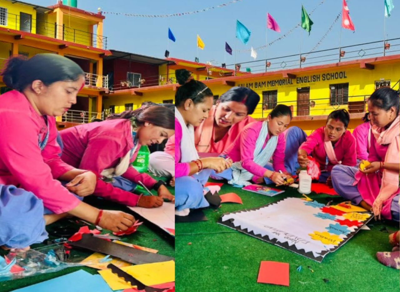 पहलमानपुरको कलम बम मेमोरियल स्कुलमा शिक्षकहरूलाई सप्ताहव्यापी तालिम, खाली समयको सदुपयोग